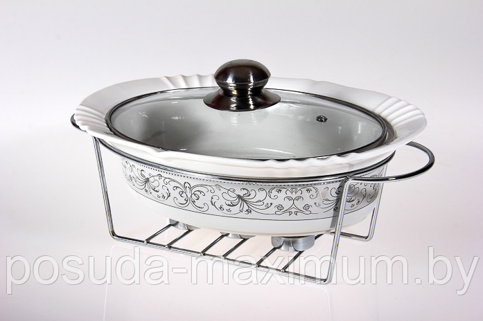 Мармит керамический 1,9 л, с крышкой Bekker, 32,5х26,2 см BK-7355