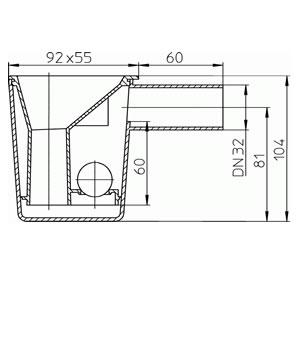 Капельная воронка с запахозапирающим устройством HL21 - фото 2 - id-p138255663