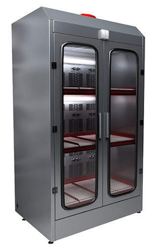 Трехъярусный шкаф для заряда акб без зарядного устройства серии Светоч-03 - фото 1 - id-p138271486
