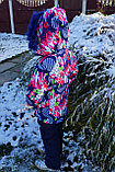 Куртка с полукомбинезоном, зимняя , девочке 104, фото 3