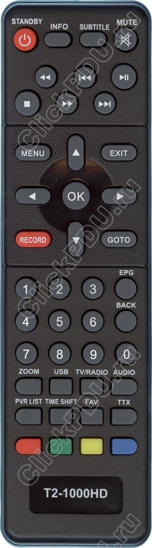 Пульт для Lumax DVB T2-1000HD ic DVB-T2 ( CADENA CDT-1671S)
