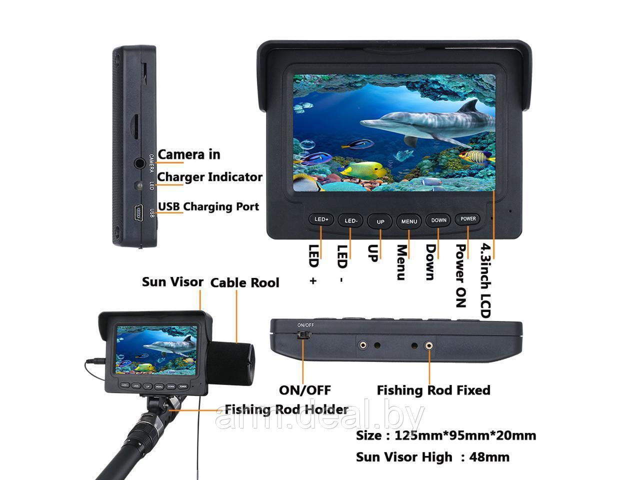 Подводная камера для рыбалки 165 с ИК - фото 3 - id-p138292218