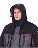 Зимний костюм HUNTSMAN Siberia LUX мембрана 6000/6000 -45°C цвет Серый/Черный ткань Breathable, фото 4