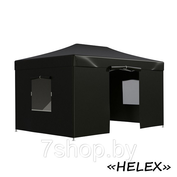 Тент садовый Helex 4342 3x4.5х3м полиэстер черный