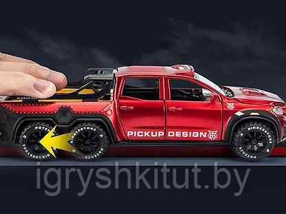 Коллекционная машинка Mercedes Benz X-class Monster Pickup Design Мерседес 1: 32 свет, звук - фото 7 - id-p138293035