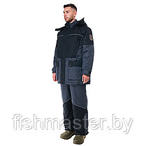 Зимний костюм HUNTSMAN Арктика -40°C цвет Серый/Черный  ткань Nylon Taslan Dobby