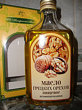 Масло Грецких орехов, пищевое, нерафинированное, прессовое, "Натур масла", 250мл