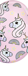 Расческа массажная Тангле Тизер лиловый/розовый - Tangle Teezer The Original Kids Mini Unicorn Magic