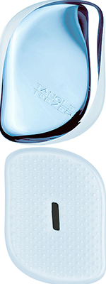 Расческа массажная Тангле Тизер синий металлик/голубой - Tangle Teezer Compact Styler Sky Blue Delight Chrome