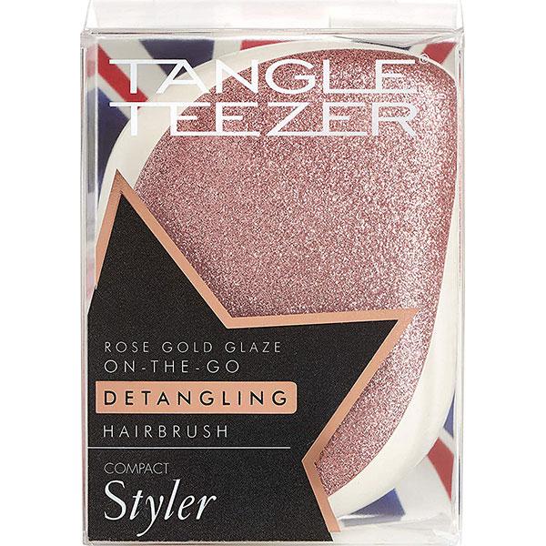 Расческа массажная Тангле Тизер розовое золото - Tangle Teezer Compact Styler Rose Gold Glaze - фото 2 - id-p138298138