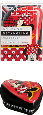 Расческа массажная Тангле Тизер красный - Tangle Teezer Compact Styler Minnie Mouse Rosy Red