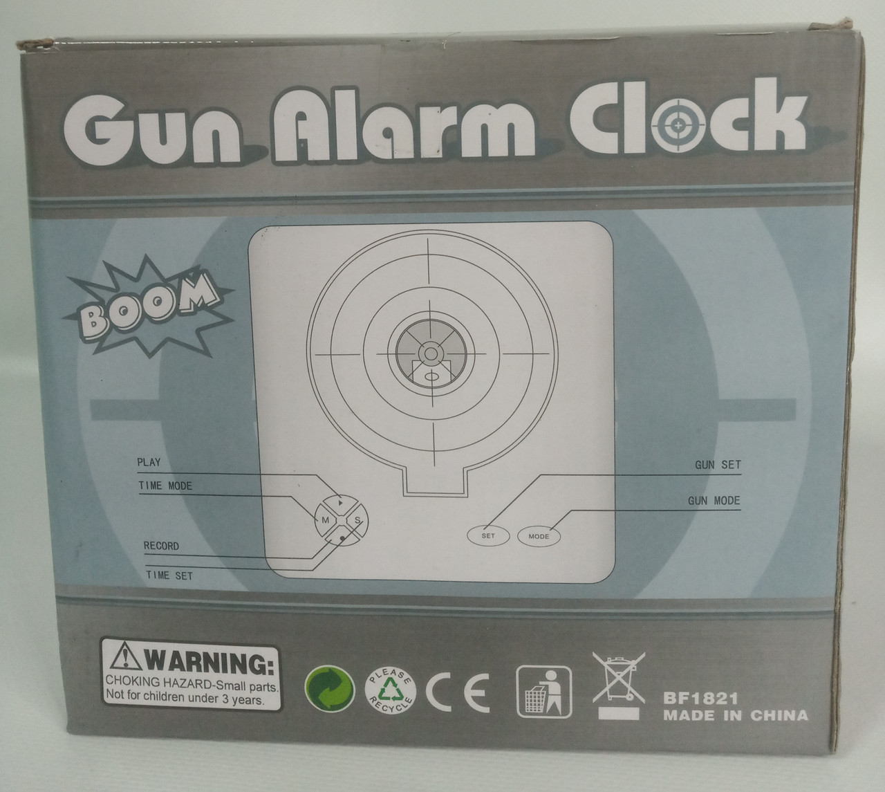 Будильник-мишень Gun Alarm Clock (цвет- белый) - фото 6 - id-p138350100