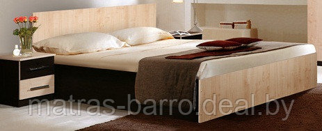 Двуспальная кровать Капучино венге/дуб молочный - фото 1 - id-p10575974
