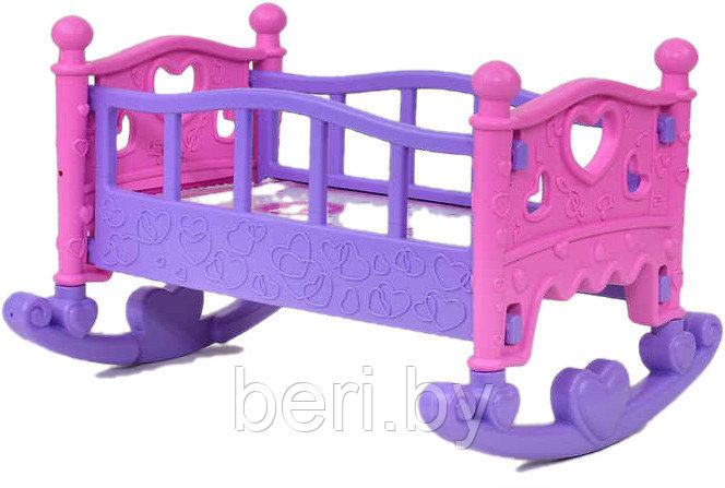 889-194 Кроватка для кукол Беби Бон, игрушечная кроватка, от 3 лет, для кукол до 40 см - фото 2 - id-p138289089