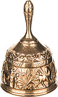Колокольчик декоративный Alberti Livio, 646-040, золотой, 6 х 6 х 9 см.