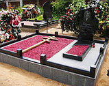 Укладка плитки вокруг могилы, фото 6