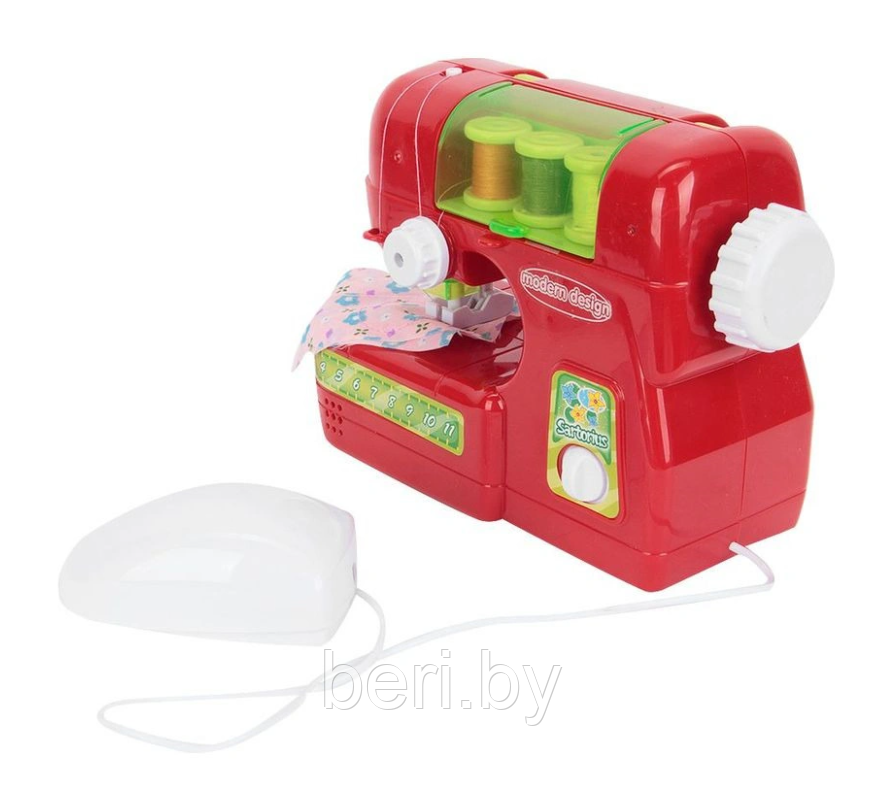 14001 Детская швейная машина с мышкой, со световыми эффектами, звук, на батарейках - фото 6 - id-p138289694