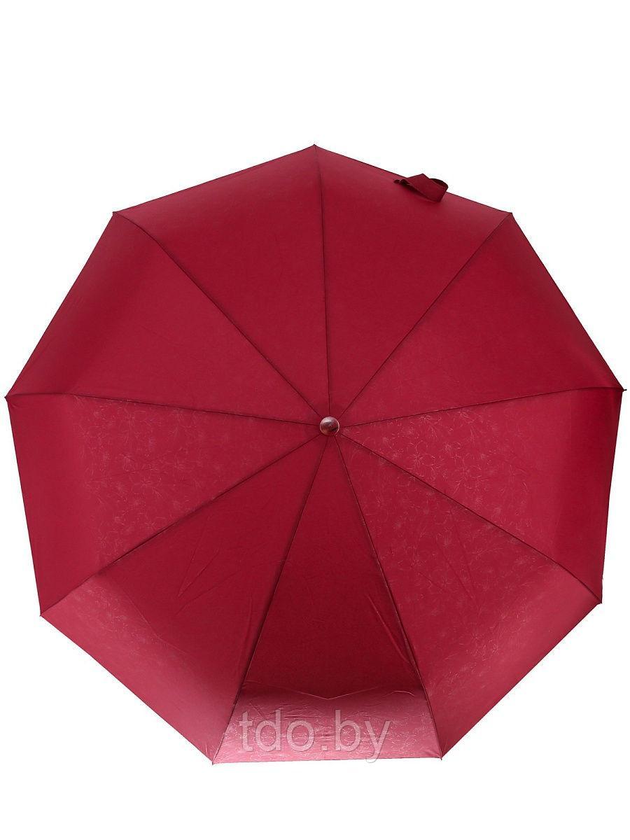 Зонт женский бордовый автомат