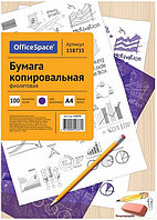 Бумага копировальная OfficeSpace А4, фиолетовая, 100 листов