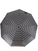 Зонт мужской клетка чёрный автомат