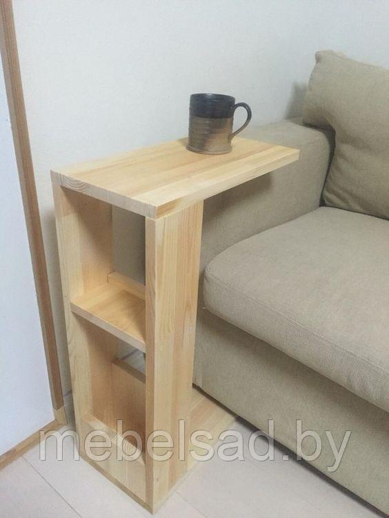 Придиванный столик деревянный "Лофт Супер №4"