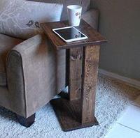 Придиванный столик деревянный "Лофт Супер №6"