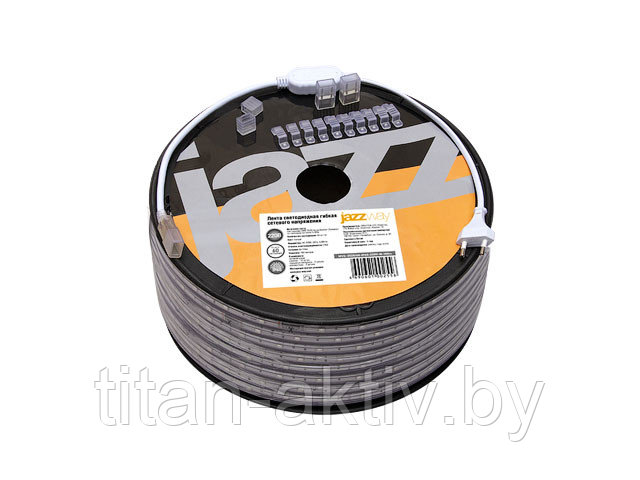 Лента светодиодная MVS-2835/60 R 3,8 Вт/м, IP68, 220В (100м) красный JAZZWAY