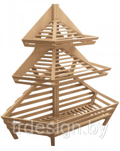 Стеллаж для хлеба торцевой трапециевидный Арт. В004