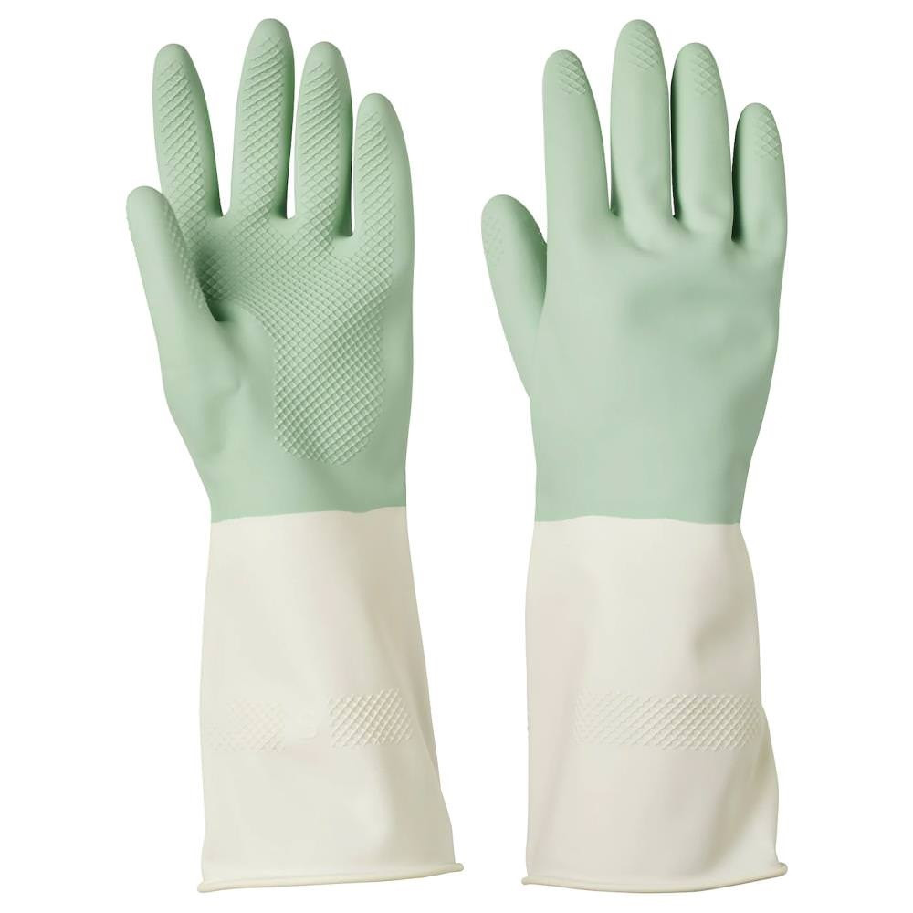 IKEA/ РИННИГ Хозяйственные перчатки, зеленыйS
