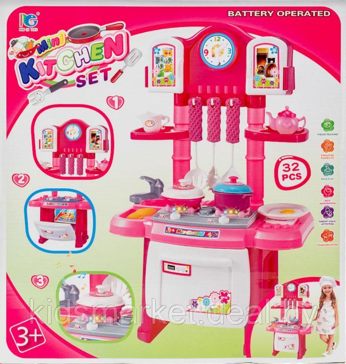 Детская игровая кухня Mini Kitchen Set, 32 предмета, высота 48 см, свет/звук, арт. 3584