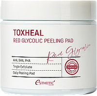 Пилинг-подушечки косметические, пропитанные тоником ГЛИКОЛЕВЫЕ Toxheal Red Glyucolic Peeling (ESTHETIC HOUSE)