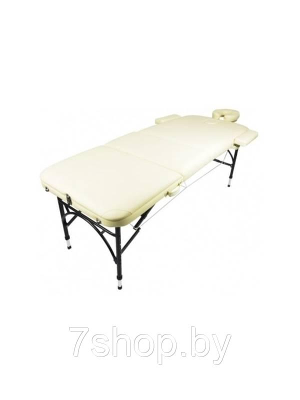 Массажный стол складной Atlas sport 70 см 3-с алюминиевый усиленная столешница (бежевый) - фото 2 - id-p138399821