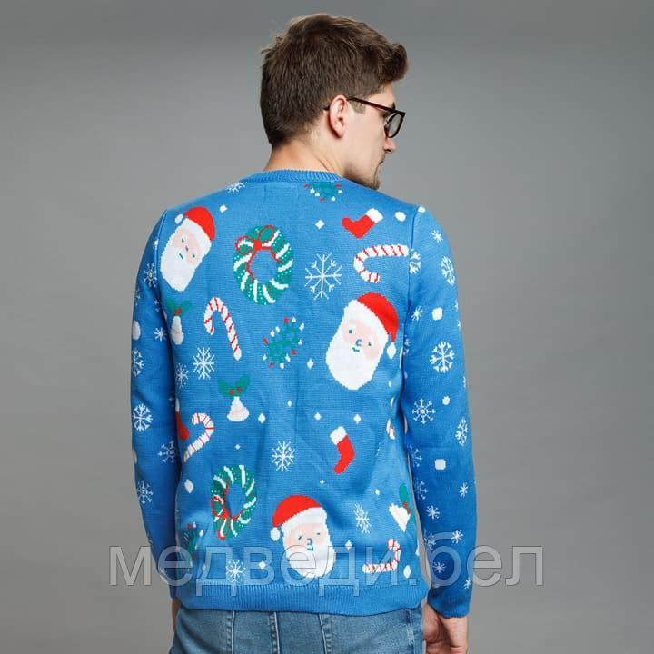Новогодний свитер с сантой SC9 (мужской) - фото 2 - id-p111832320