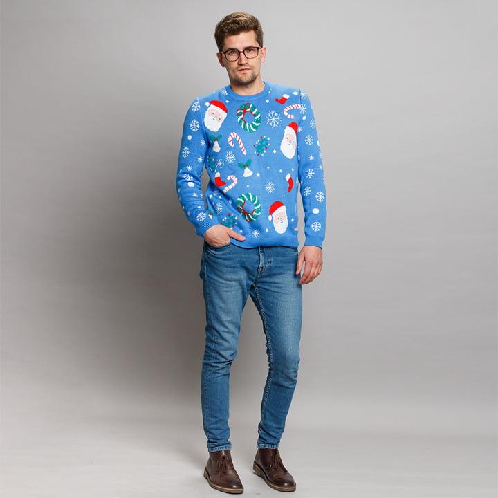 Новогодний свитер с сантой SC9 (мужской) - фото 4 - id-p111832320
