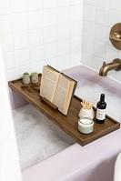 Полка-поднос для ванной комнаты деревянная "Элегант №7"