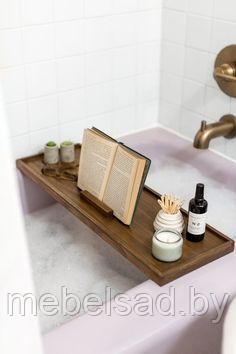 Полка-поднос для ванной комнаты деревянная "Элегант №7" - фото 1 - id-p138407608