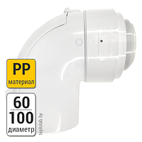 Колено дымохода с ревизией Viessmann DN60/100 PP, 87°