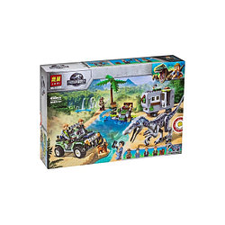 Конструктор Lari 11335 Dinosaur World Поединок с бариониксом: охота за сокровищами (аналог Lego 75935) 458 дет