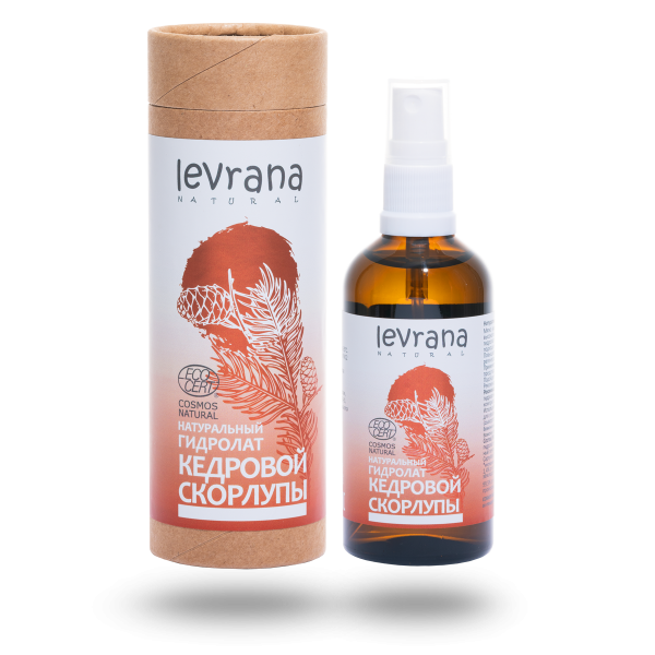 Натуральный гидролат Кедровой скорлупы, 100 мл Levrana
