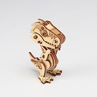 Миниатюрный деревянный конструктор Uniwood Тираннозавр Сборка без клея, 27 деталей