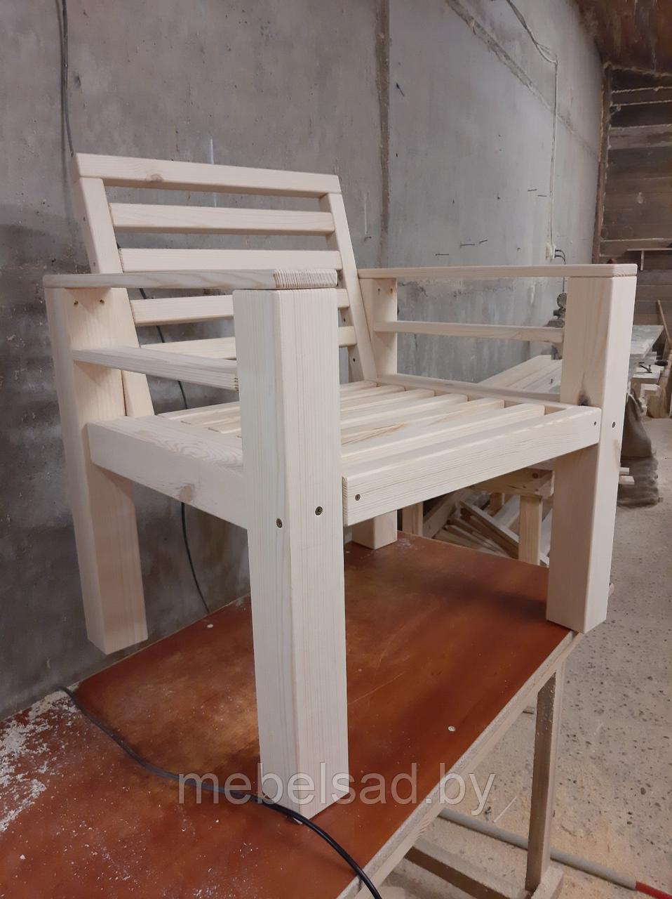 Кресло садовое и банное деревянное "Лофт Люкс" - фото 4 - id-p138420795