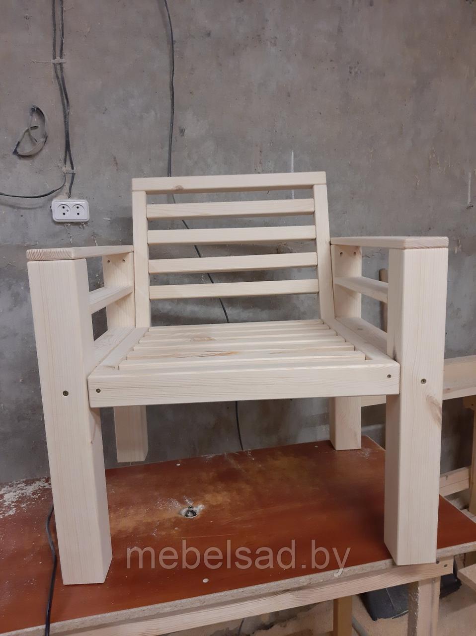 Кресло садовое и банное деревянное "Лофт Люкс" - фото 6 - id-p138420795