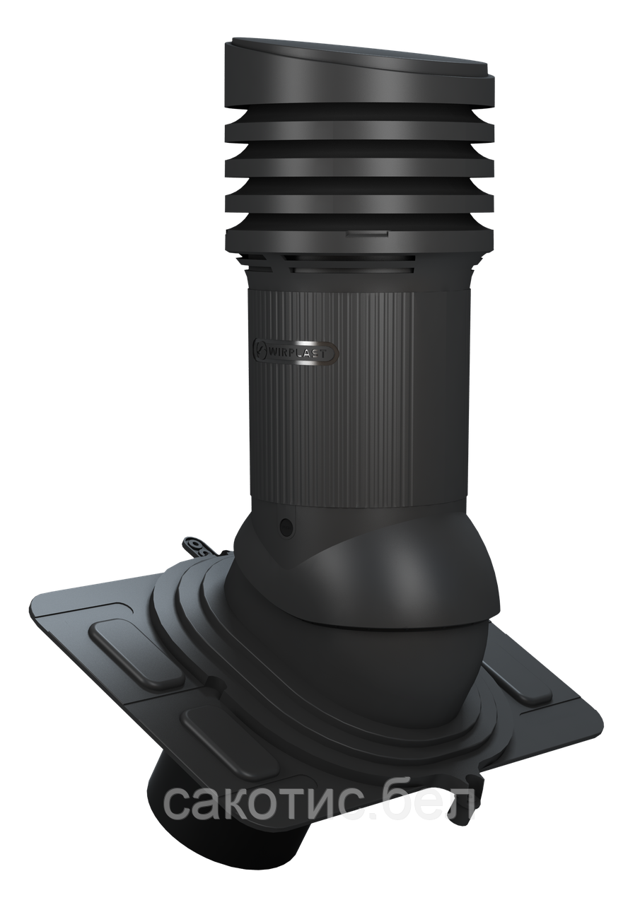 Вентиляционный выход Wirplast UNIWERSAL EVO с отводом конденсата, неизолированный неутепленный Ф150 - фото 5 - id-p138420816
