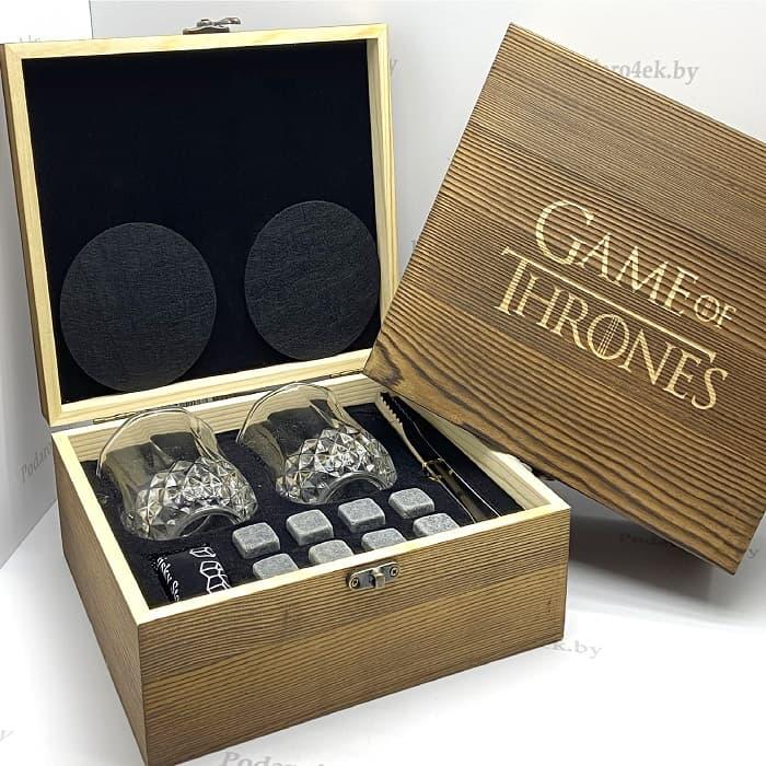 Набор для виски «Game of Thrones» в деревянной коробке (Игра Престолов) - фото 1 - id-p138423538