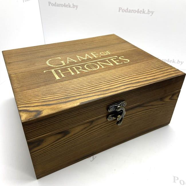 Набор для виски «Game of Thrones» в деревянной коробке (Игра Престолов) - фото 3 - id-p138423538