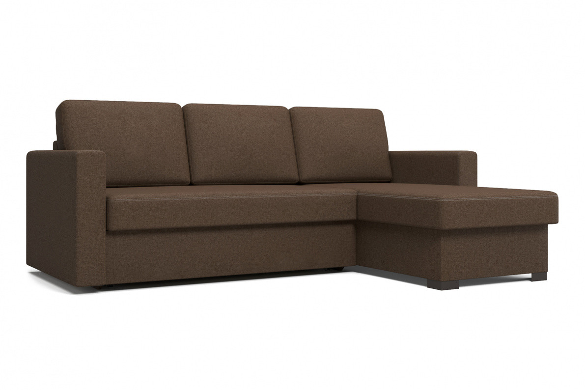 Угловой диван Джессика коричневый - фото 1 - id-p138423598