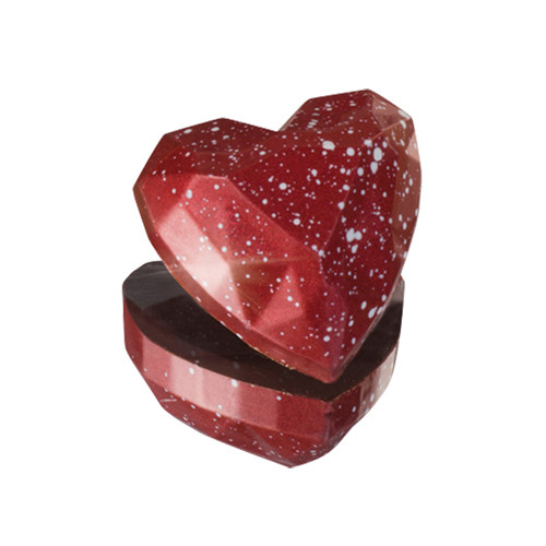 Форма для конфет "Бриллиантовое сердце", 24 ячейки (33х33 h15 мм) - фото 2 - id-p138433143