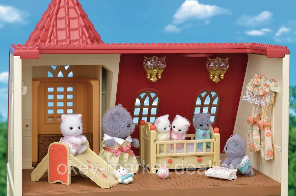 Набор Sylvanian Families Трехэтажный дом с флюгелем 5400 - фото 7 - id-p138439421