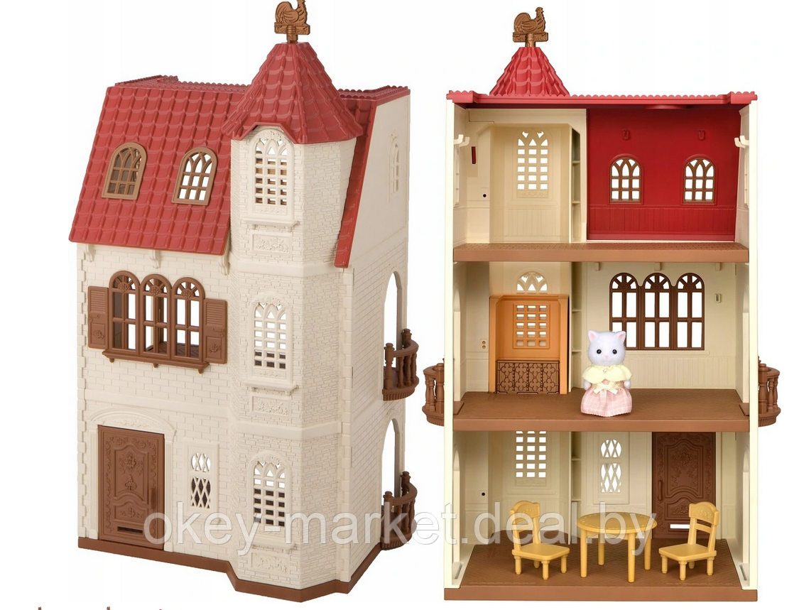 Набор Sylvanian Families Трехэтажный дом с флюгелем 5400 - фото 5 - id-p138439421