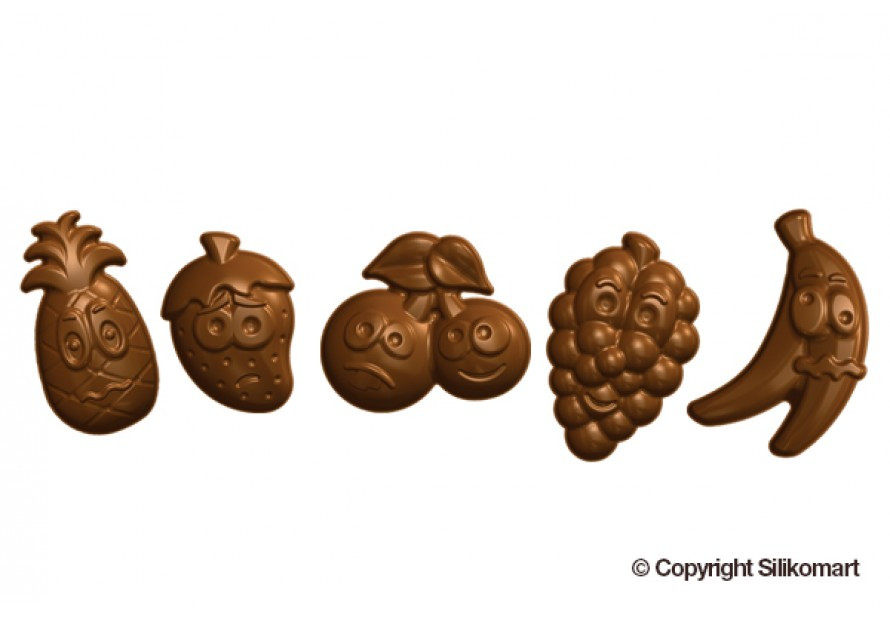 Форма для шоколадных конфет "Фрукты", 15 ячеек (32х25хh15 мм) - фото 2 - id-p138443799